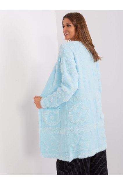 Dámsky sveter farba Svetlo-modrá kód AT-SW-234503.00P (Farba Svetlo-modrá, Veľkosť ONE SIZE)