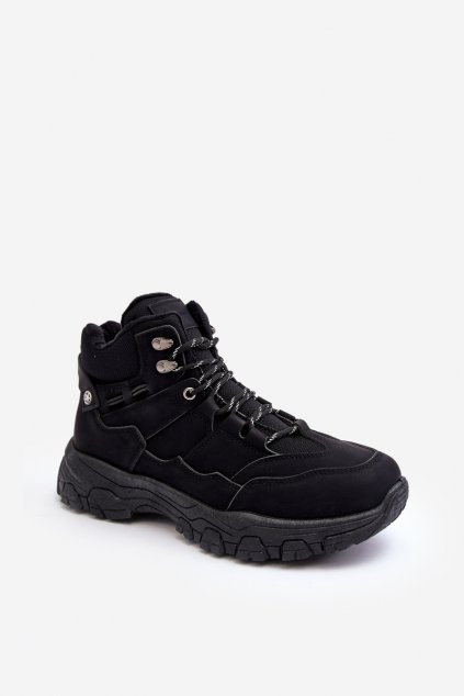Pánske topánky na zimu farba čierna kód obuvi 19466 CZARNY