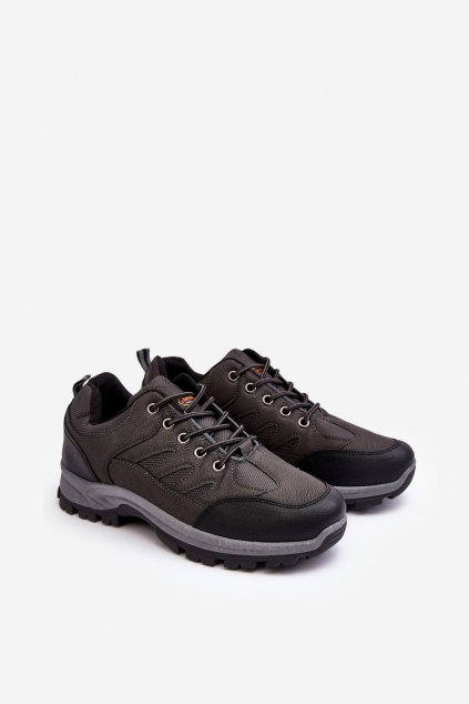 Pánske topánky na zimu farba sivá kód obuvi 85-919 GREY