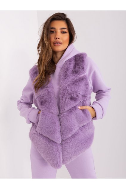 Dámska vesta farba svetlo-fialová Wool fashion italia AT-KZ-2349.00P