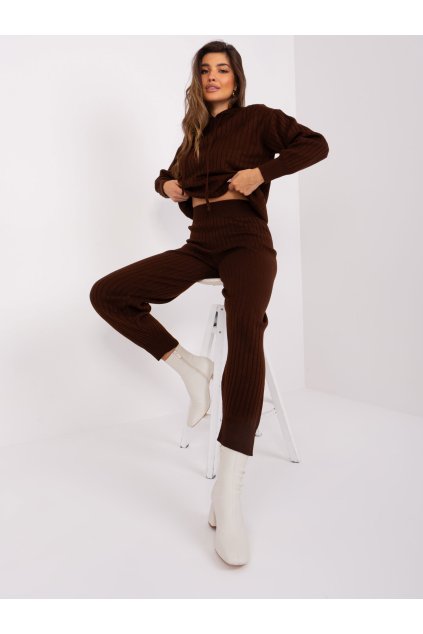 Dámske Komplet farba Tmavo-hnedá kód BA-KMPL-2211.13P (Farba Tmavo-hnedá, Veľkosť ONE SIZE)