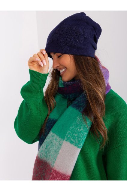 Dámske Čiapka farba Granatovo-modrá kód AT-CZ-23250.36P (Farba Granatovo-modrá, Veľkosť ONE SIZE)