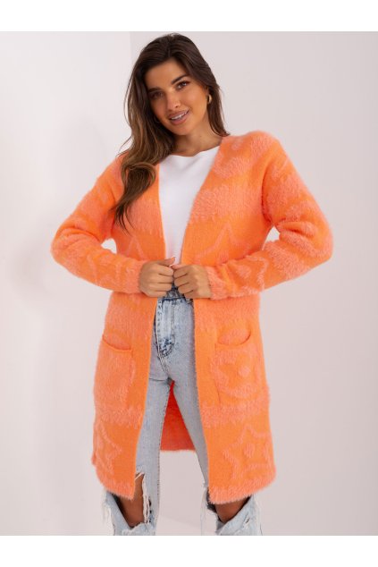 Dámsky sveter farba Pomarančová kód AT-SW-234503.00P (Farba Pomarančová, Veľkosť ONE SIZE)
