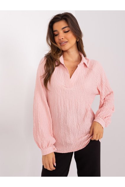 Dámske Košeľa farba Svetlo-ružová kód LK-KS-509347.76