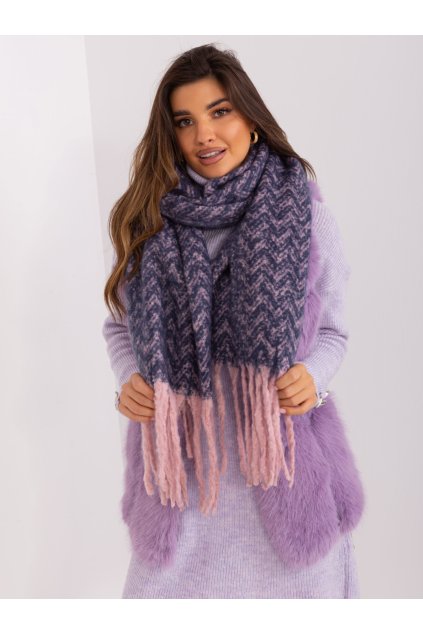 Dámsky šál farba granatovo-modrá Fact - naj AT-SZ-23125.75 (Farba Granatovomodro-červená, Veľkosť ONE SIZE)