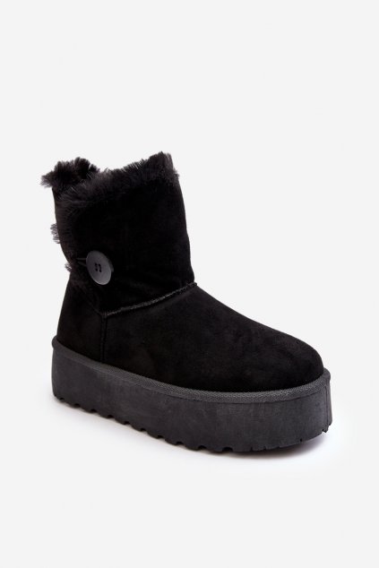 Dámske snehule farba čierna kód obuvi 85-925 BLACK