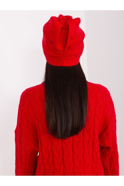 Dámske Čiapka farba Červená kód AT-CZ-2325.96 (Farba Červená, Veľkosť ONE SIZE)