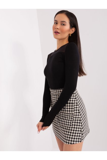 Dámska blúzka s dlhým rukávom čierna RV-BZ-9201.78P