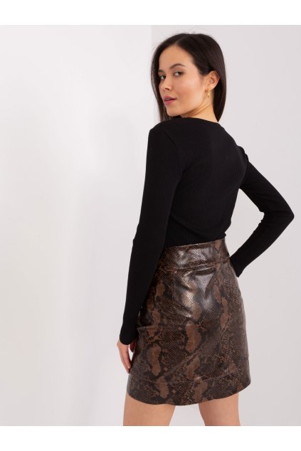 Dámska blúzka s dlhým rukávom čierna RV-BZ-9209.29P