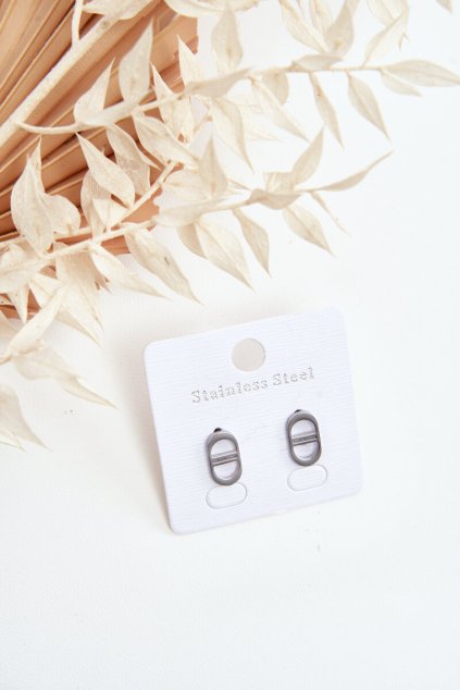 Oválné náušnice strieborné / KOL.SIL/2347035 (Veľkosť Uni)