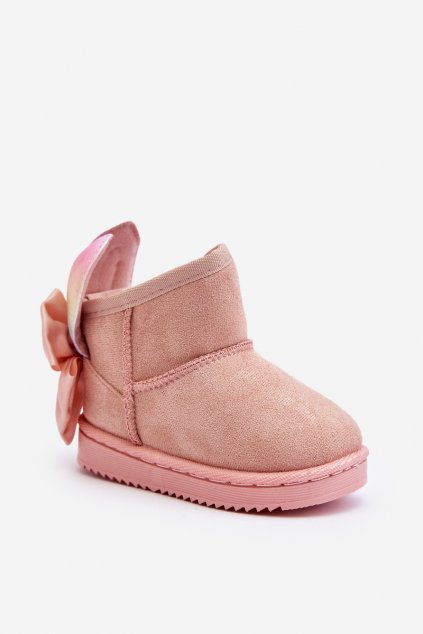 Detské členkové topánky  ružové kód obuvi 20205-2B/1B PINK