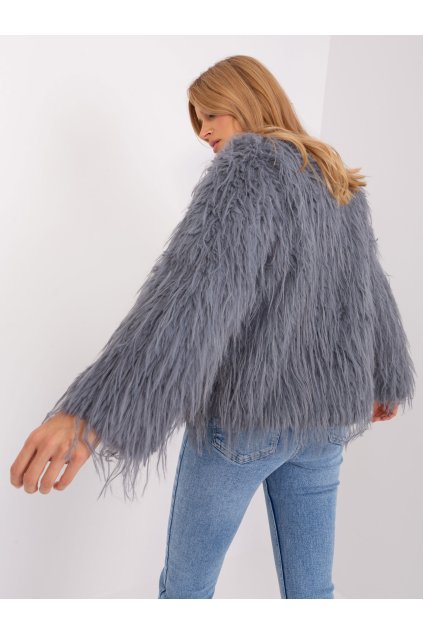 Dámska Bunda farba Sivá kód AT-KR-2359.96P (Farba Sivá, Veľkosť L/XL)