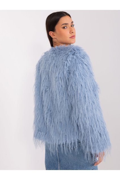 Dámska Bunda farba Sivo-modrá kód AT-KR-2359.96P (Farba Sivo-modrá, Veľkosť S/M)