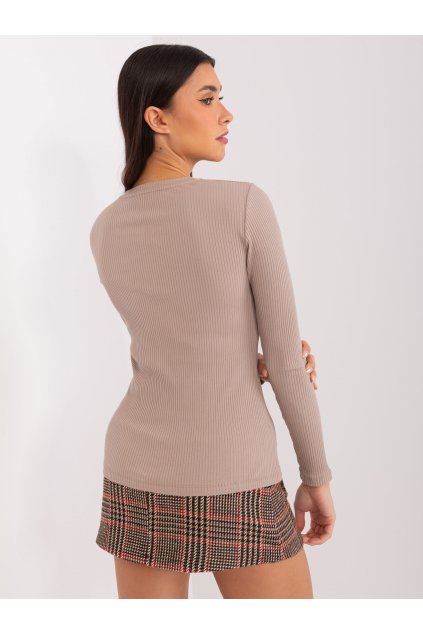 Dámske s dlhým rukávom farba tmavo-béžová kód RV-BZ-9207.32X