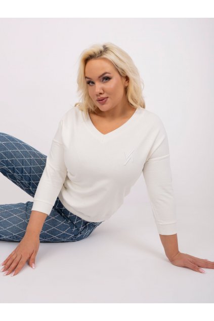 Dámska blúzka plus size okrová RV-BZ-9181.09P