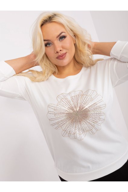 Dámska blúzka plus size okrová RV-BZ-9192.28