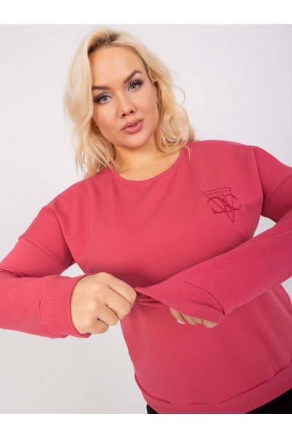 Dámska blúzka plus size koralová RV-BZ-9312.28P