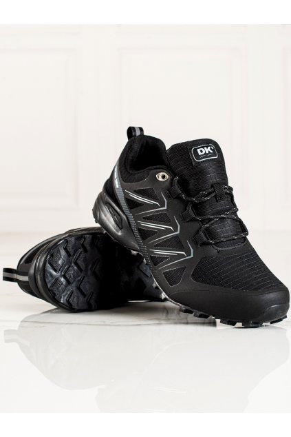 Čierne pánske trekingové topánky Dk VB16763B-M