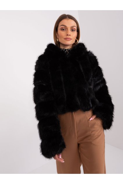 Dámska Bunda farba Čierna kód AT-KR-2378.97P (Farba Čierna, Veľkosť S/M)