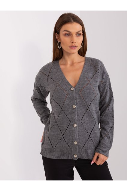 Dámsky sveter farba Tmavo-sivá kód LC-SW-A10-1.19P