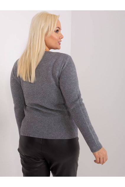 Dámsky sveter farba Tmavo-sivá kód PM-SW-PM-3706.10X