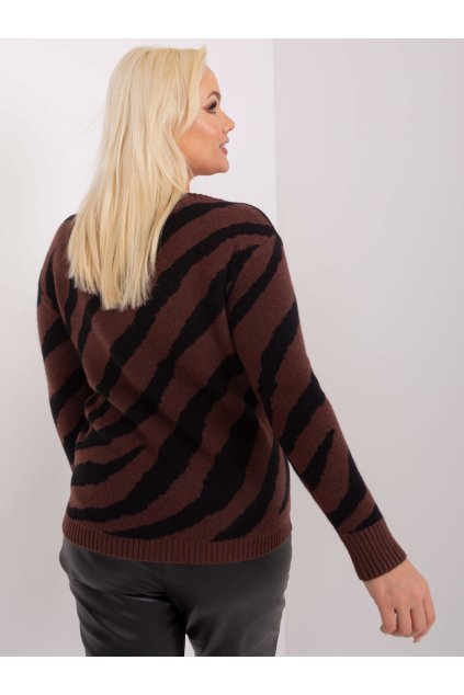 Dámsky sveter farba Tmavo-hnedá kód PM-SW-PM785.23X