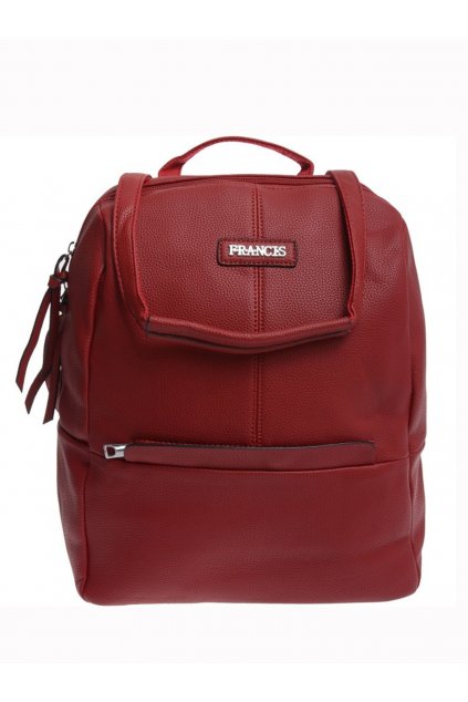 Štýlový elegantný dámsky batoh farba tmavo-červená OW-PC-6925