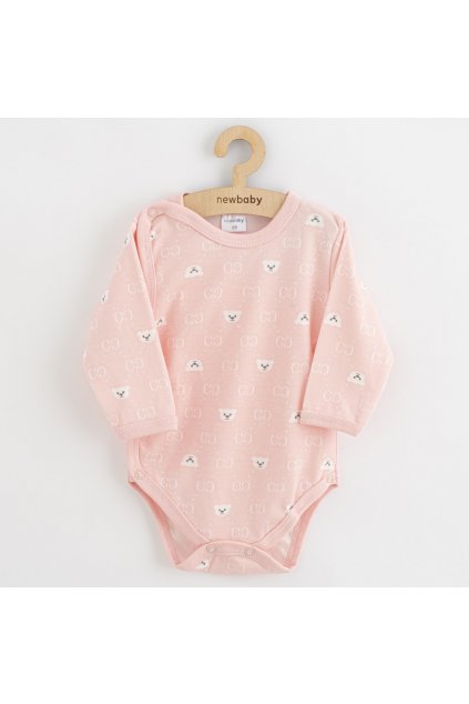 Dojčenské body celorozopínacie New Baby Classic II medvedík biely