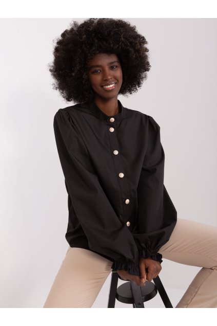 Dámske Košeľa farba Čierna kód LK-KS-509484.87