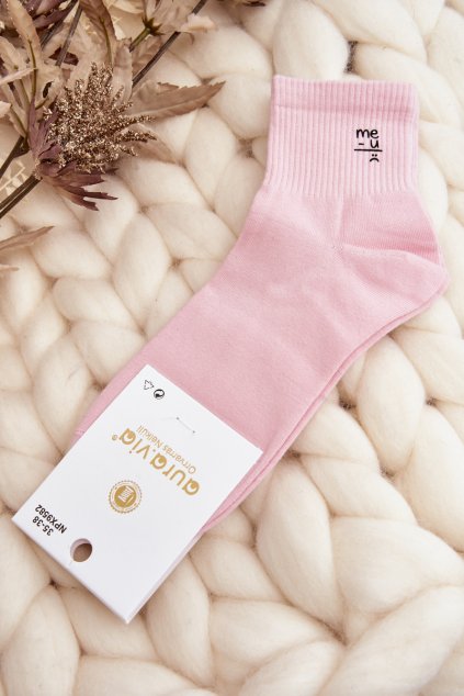 Dámske ponožky farba ružová kód SK.29093/NPX9582