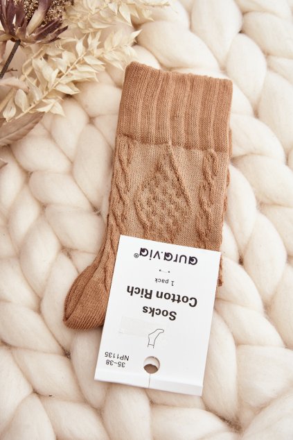 Dámske ponožky farba hnedá kód SK.29196/NP1135