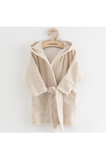 Detský froté župan New Baby Comfortably beige