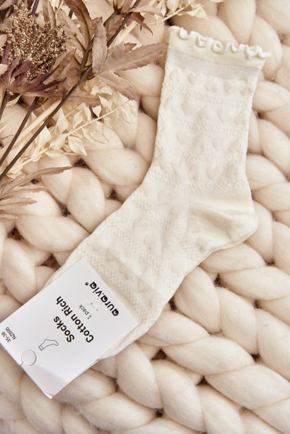 Dámske ponožky  biele kód PO- CCC -02-SK.29383/NZ695