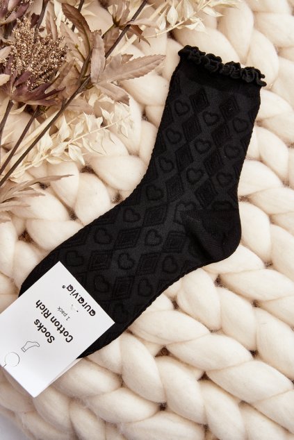 Dámske ponožky  čierne kód PO- CCC -02-SK.29386/NZ695