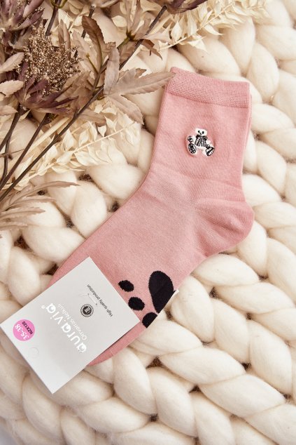 Dámske ponožky farba ružová kód SK.29406/NZX120