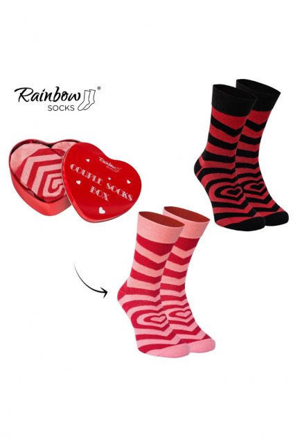Dámske ponožky  červené kód PO- CCC -02-SK.29455/COUPLE2BOX