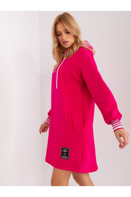 Dámske fuksiovo-ružove šaty - tunika športove kód produktu 15- TemU - 1-RV-TU-9224.95P