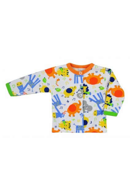 Bobas Fashion Zoo Oranžový Dojčenský Kabátik - Pohodlný a Štýlový Odev pre Malé Dieťa