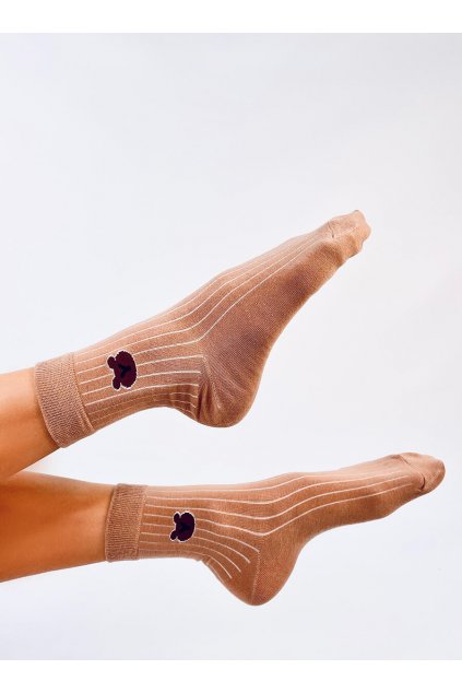 Damske ponožky hnedé SK-BL21042