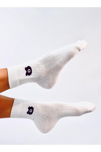 Damske ponožky biele SK-BL21042