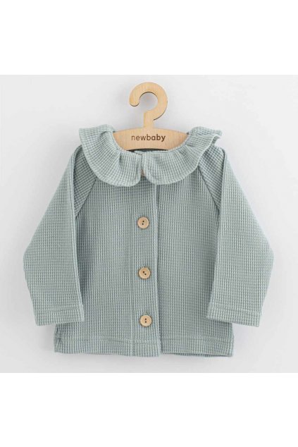 Dojčenský kabátik na gombíky New Baby Luxury clothing Laura sivý