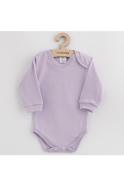 Detské dojčenské bavlnené body fialová