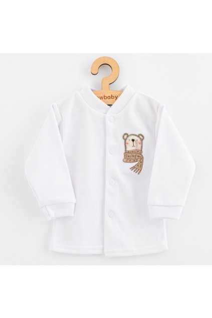 Dojčenský bavlnený kabátik New Baby Polar Bear