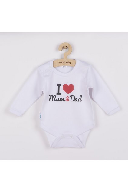 Detské body s nápisom I Love Mum and Dad 27164