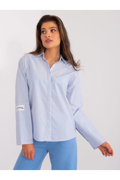 Dámske Košeľa farba Svetlo-modrá kód BA-KS-0396-1.42 (Farba Svetlo-modrá, Veľkosť S)