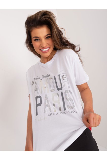 Dámske s podtlačou farba biela kód PM-TS-4568.20