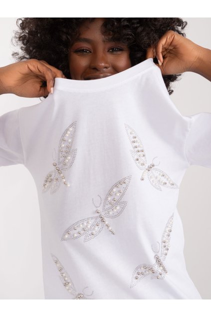 Dámske s aplikáciou farba biela kód PM-TS-7674.49