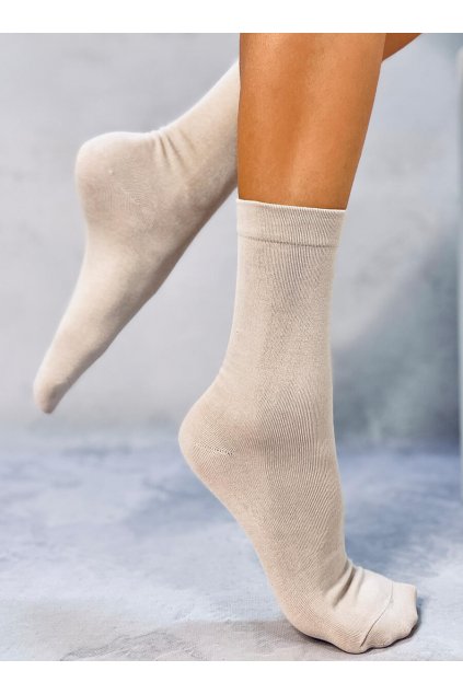 Damske ponožky béžové SK-825