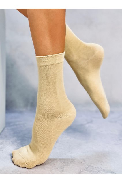 Damske ponožky béžové SK-825