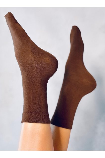 Damske ponožky hnedé SK-825